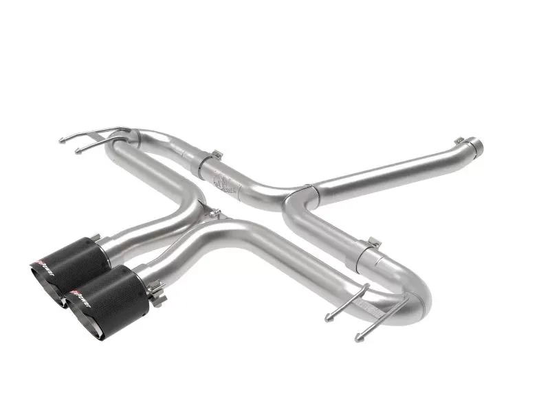 Takeda 2-1/2" 304 Stainless Steel Axle-Back Exhaust System with Carbon Fiber Tips Honda Civic 2017-2020 - 49-36625-C
