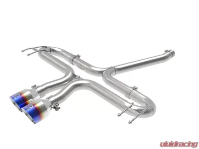 Takeda 2-1/2" 304 Stainless Steel Axle-Back Exhaust System with Blue Flame Tips Honda Civic Sport 17-20 L4-1.5L (t) - 49-36625-L