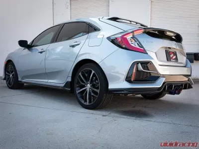 Takeda 2-1/2" 304 Stainless Steel Axle-Back Exhaust System with Blue Flame Tips Honda Civic Sport 17-20 L4-1.5L (t) - 49-36625-L