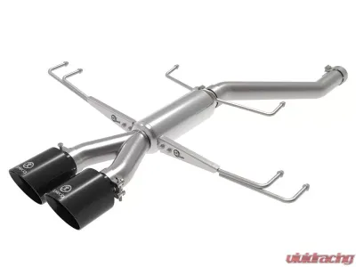 Takeda 2-1/2" 304 Stainless Steel Axle-Back Exhaust System with Black Tips Honda Civic Type R 2017-2021 L4-2.0L (t) - 49-36626-B