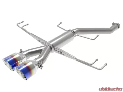 Takeda 2-1/2" 304 Stainless Steel Axle-Back Exhaust System with Blue Flame Tips Honda Civic Type R 2017-2021 L4-2.0L (t) - 49-36626-L