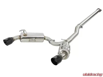 Takeda 3" to 2-1/2" Stainless Catback Exhaust w/ Black Tips Mitsubishi Lancer EVO X 08-15 I4-2.0L (t) - 49-36701-B