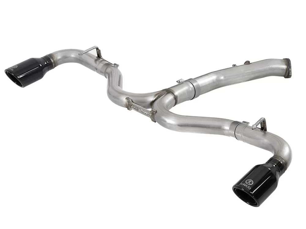 Takeda 3" to 2-1/2" Stainless Axle-Back Exhaust w/ Black Tip Hyundai Elantra GT Sport 2018 I4-1.6L (t) - 49-37002-1B