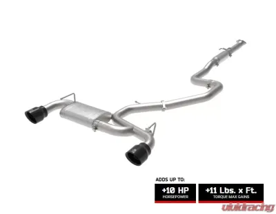Takeda 3" 304 Stainless Steel Catback Exhaust System L4-2.0L (t) Hyundai Veloster N 19-20 - 49-37008-B