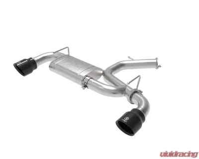 Takeda-ST 3" 304 Stainless Axle-Back Exhaust System w/ Black Tips Hyundai Veloster N L4 2.0L 2019-2021 - 49-37009-B