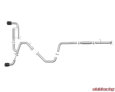 Takeda-ST 3" 304 Stainless Catback Exhaust System w/ Black Tips Hyundai Veloster N L4 2.0L 2019-2021 - 49-37010-B