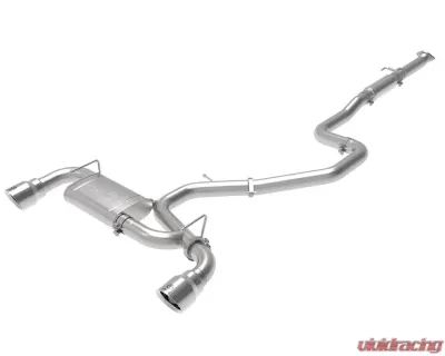 Takeda-ST 3" 304 Stainless Catback Exhaust System w/ Polished Tips Hyundai Veloster N L4 2.0L 2019-2021 - 49-37010-P