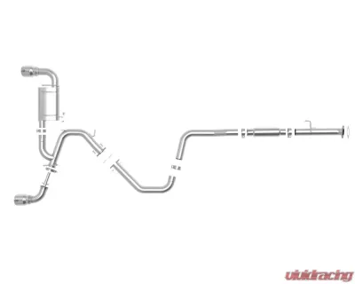 Takeda-ST 3" 304 Stainless Catback Exhaust System w/ Polished Tips Hyundai Veloster N L4 2.0L 2019-2021 - 49-37010-P