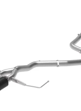 Takeda 3" - 2-1/2" 304 Stainless Catback Exhaust System w/ Black Tips Hyundai Veloster L4 1.6L 2019-2021                                     - 49-37011-B - Image 4