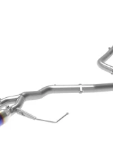 Takeda 3" - 2-1/2" 304 Stainless Catback Exhaust System w/ Blue Flame Tips Hyundai Veloster L4 1.6L 2019-2021                                     - 49-37011-L - Image 4