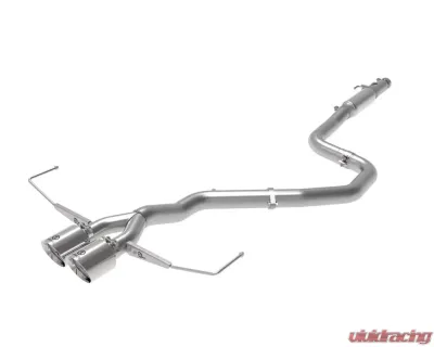 Takeda 3" - 2-1/2" 304 Stainless Catback Exhaust System w/ Polished Tips Hyundai Veloster L4 1.6L 2019-2021 - 49-37011-P