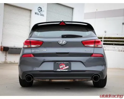 Takeda 2-1/2" 409 Stainless Axle-Back Exhaust System w/ Polished Tips Hyundai Elantra GT | i30 L4 1.6L 2017-2021 - 49-47016-P