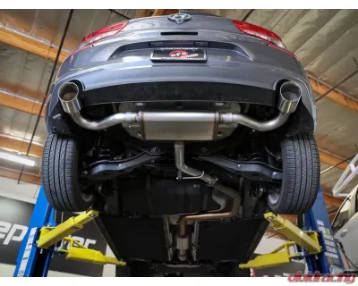 Takeda 2-1/2" 409 Stainless Axle-Back Exhaust System w/ Polished Tips Hyundai Elantra GT | i30 L4 1.6L 2017-2021 - 49-47016-P