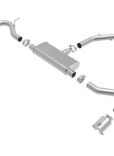 Takeda 2-1/2" 409 Stainless Axle-Back Exhaust System w/ Polished Tips Hyundai Elantra GT | i30 L4 1.6L 2017-2021                                     - 49-47016-P - Image 5