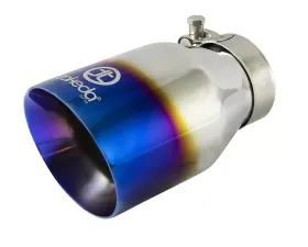Takeda Universal Clamp-on Exhaust Tip Blue Flame 2-1/2 IN Inlet x 4 IN Outlet x 7 IN L