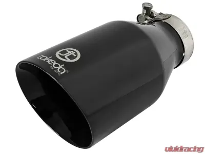 Takeda Universal Clamp-on Exhaust Tip Black 2-1/2 IN Inlet x 4-1/2 IN Outlet x 9 IN L - 49T25454-B09