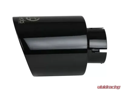 Takeda 409 Stainless Steel Clamp-on Exhaust Tip Black 2-1/2" Inlet x 4-1/2" Outlet x 7" L - 49T25454-B07