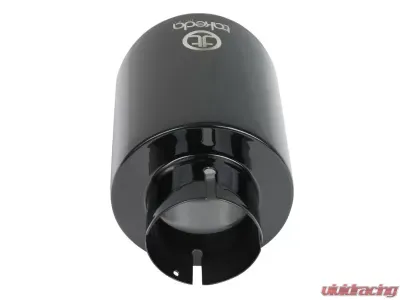 Takeda 409 Stainless Steel Clamp-on Exhaust Tip Black 2-1/2" Inlet x 4-1/2" Outlet x 7" L - 49T25454-B07