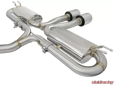 Takeda 3" - 2-1/2" 304 Stainless Catback Exhaust System w/ Polished Tips Honda Civic Si Sedan L4 1.5L 2017-2020 - 49-36621-P