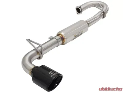Takeda 2-1/4 to 2-1/2" 304 Stainless Axle-Back Exhaust System w/ Black Tip Scion tC L4-2.5L 2011-2016 - 49-36025-B