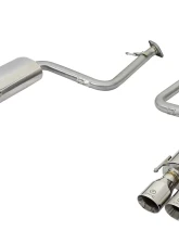 Takeda 2" 304 Stainless Axle-Back Exhaust System w/ Polished Tips Lexus RC200t | RC300 | RC350 2015-2021                                     - 49-36037-P - Image 4