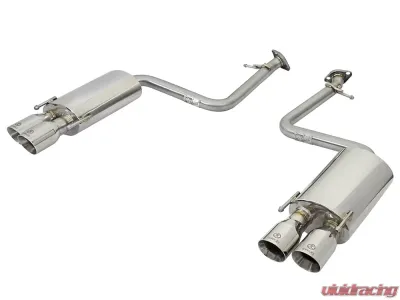 Takeda 2" 304 Stainless Axle-Back Exhaust System w/ Polished Tips Lexus RC200t | RC300 | RC350 2015-2021 - 49-36037-P