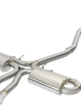 Takeda 3" - 2-1/2" 304 Stainless Catback Exhaust System w/ Blue Flame Tips Honda Civic Si Sedan L4 1.5L 2017-2020                                     - 49-36621-L - Image 4
