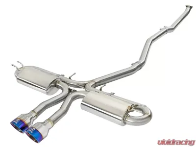 Takeda 3" - 2-1/2" 304 Stainless Catback Exhaust System w/ Blue Flame Tips Honda Civic Si Sedan L4 1.5L 2017-2020 - 49-36621-L