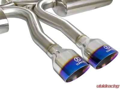 Takeda 3" - 2-1/2" 304 Stainless Catback Exhaust System w/ Blue Flame Tips Honda Civic Si Sedan L4 1.5L 2017-2020 - 49-36621-L