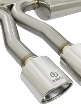 Takeda 3" - 2-1/2" 304 Stainless Catback Exhaust System w/ Polished Tips Honda Civic Si Sedan L4 1.5L 2017-2020                                     - 49-36621-P - Image 2