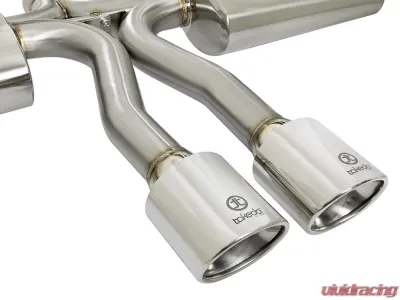 Takeda 3" - 2-1/2" 304 Stainless Catback Exhaust System w/ Polished Tips Honda Civic Si Sedan L4 1.5L 2017-2020 - 49-36621-P