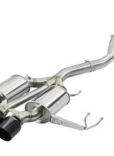 Takeda 3" 304 Stainless Catback Exhaust System w/ Tri-Black Tips Honda Civic Type R L4 2.0L 2017-2021                                     - 49-36623-B - Image 4