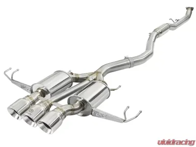 Takeda 3" 304 Stainless Catback Exhaust System w/ Tri-Polished Tips Honda Civic Type R L4 2.0L 2017-2021 - 49-36623-P