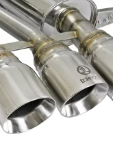 Takeda 3" 304 Stainless Catback Exhaust System w/ Tri-Polished Tips Honda Civic Type R L4 2.0L 2017-2021                                     - 49-36623-P - Image 2