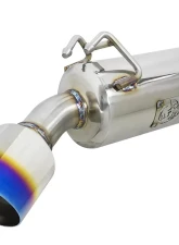 Takeda 3" - 2-1/2" 304 Stainless Catback Exhaust System w/ Blue Flame Tips Mitsubishi Lancer Evolution X 2008-2015                                     - 49-36701-L - Image 2
