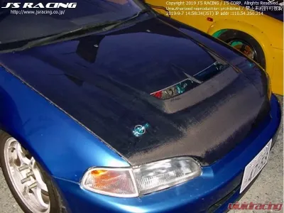 Js Racing Type S CFRP|FRP Hood Honda Civic EG 1991-1995 - ABS-H3-C