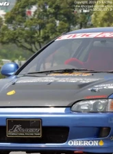Js Racing Type S CFRP|FRP Hood Honda Civic EG 1991-1995                                     - ABS-H3-C - Image 2