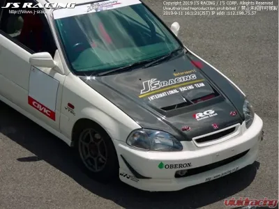 Js Racing Type S Carbon Bonnet Honda Civic EK9 1996-1998 - ABS-H5M-C