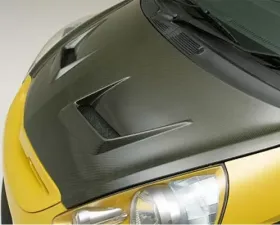 Js Racing Type V Full Carbon Hood Honda Fit 2001-2008