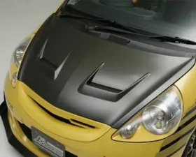 Js Racing Type V CFRP|FRP Hood Honda Fit 2001-2008