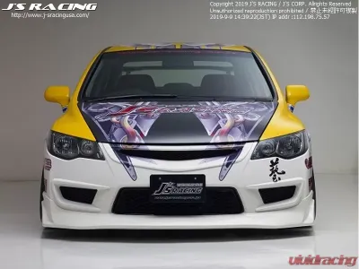 Js Racing Type X Front Wing Spoiler Honda Civic FD2 2006-2011 - AH-D2