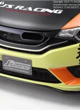 Js Racing Type S FRP Front Wing Spoiler Honda Fit GK5 2015-2019                                     - AH-F5M - Image 3