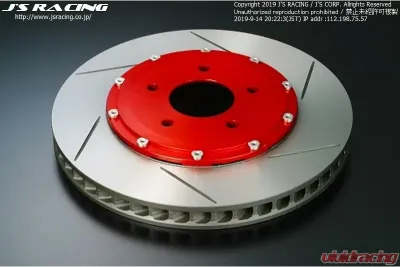 Js Racing Front 6 Pots Brake Kit Replacement Brake Rotor with Bell Housing - Left Honda S2000 2000-2009 - B6P-S1-RBL