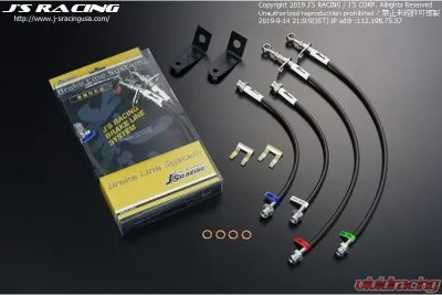 Js Racing Rear Drum Brake SUS Brake Line System Acura TSX 2004-2008 - BLS-F1-SU