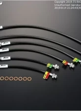 Js Racing Rear Disc Brake Brake Line System Acura TSX 2004-2008                                     - BLS-F1D-ST - Image 2