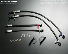 Js Racing Rear Drum Brake Brake Line System Honda Fit GE 2009-2013