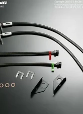 Js Racing Rear Drum Brake SUS Brake Line System Honda Fit GE 2009-2013                                     - BLS-F3-SU - Image 2