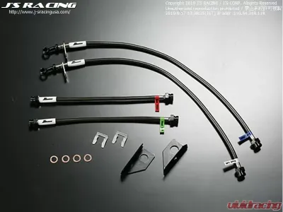 Js Racing Rear Drum Brake Brake Line System Honda Fit GE 2009-2013 - BLS-F3-ST