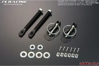Js Racing Black Hood Lock Pin - BNP-BK