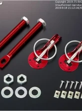 Js Racing Red Hood Lock Pin                                     - BNP-RD - Image 2
